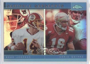 2001 Topps Chrome - Combos Refractor #TC17 - Chris Weinke, Brad Johnson