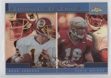 2001 Topps Chrome - Combos Refractor #TC17 - Chris Weinke, Brad Johnson