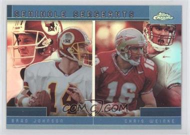 2001 Topps Chrome - Combos Refractor #TC17 - Chris Weinke, Brad Johnson