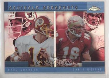 2001 Topps Chrome - Combos Refractor #TC17 - Chris Weinke, Brad Johnson