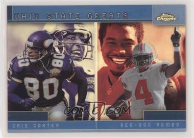 2001 Topps Chrome - Combos Refractor #TC5 - Cris Carter, Ken-Yon Rambo