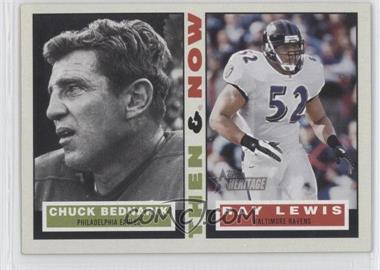 2001 Topps Heritage - Then & Now #TN-BL - Chuck Bednarik, Ray Lewis