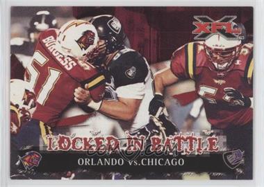 2001 Topps XFL - [Base] #81 - Locked in Battle - Orlando vs. Chicago