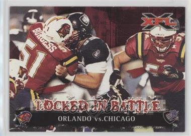 2001 Topps XFL - [Base] #81 - Locked in Battle - Orlando vs. Chicago