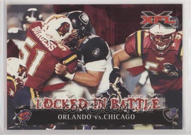 2001 Topps XFL - [Base] #81 - Locked in Battle - Orlando vs. Chicago