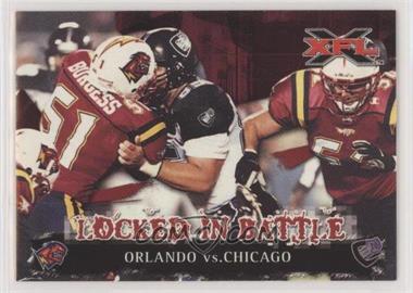 2001 Topps XFL - [Base] #81 - Locked in Battle - Orlando vs. Chicago