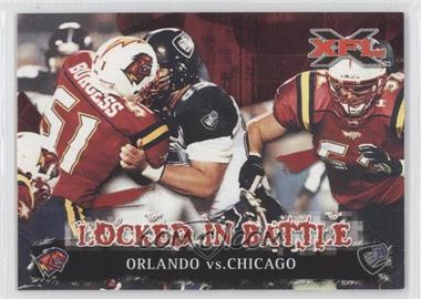 2001 Topps XFL - [Base] #81 - Locked in Battle - Orlando vs. Chicago