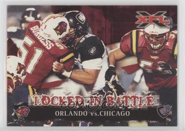 2001 Topps XFL - [Base] #81 - Locked in Battle - Orlando vs. Chicago