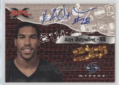 2001 Topps XFL - Endzone Autographs #_KEOX - Ken Oxendine