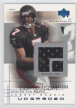 2001 UD Graded - [Base] - Jerseys #54 - Making the Grade Rookie - Michael Vick /500