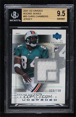 2001 UD Graded - [Base] - Jerseys #65 - Making the Grade Rookie - Chris Chambers /750 [BGS 9.5 GEM MINT]