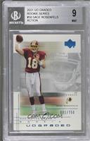 Making the Grade Rookie - Sage Rosenfels (Action) [BGS 9 MINT] #/750