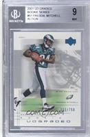 Making the Grade Rookie - Freddie Mitchell (Action) [BGS 9 MINT] #/750