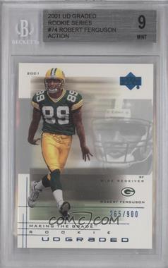 2001 UD Graded - [Base] #74.1 - Making the Grade Rookie - Robert Ferguson (Action) /900 [BGS 9 MINT]