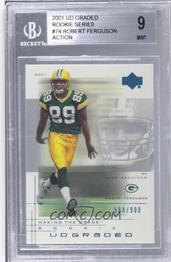 2001 UD Graded - [Base] #74.1 - Making the Grade Rookie - Robert Ferguson (Action) /900 [BGS 9 MINT]