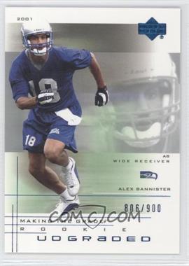 2001 UD Graded - [Base] #84.1 - Making the Grade Rookie - Alex Bannister (Action) /900