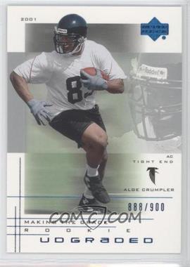 2001 UD Graded - [Base] #90.1 - Making the Grade Rookie - Alge Crumpler (Action) /900