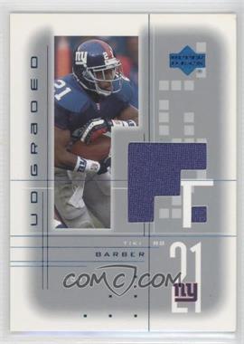 2001 UD Graded - Game Jerseys #TB - Tiki Barber