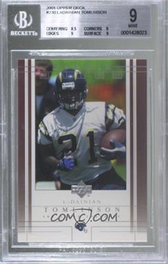 2001 Upper Deck - [Base] #230 - Rookie Watch - LaDainian Tomlinson [BGS 9 MINT]