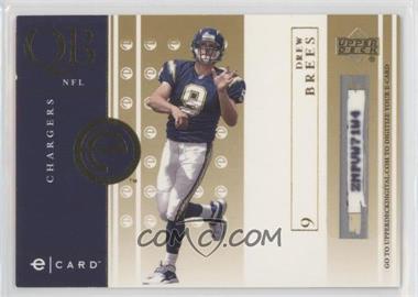 2001 Upper Deck - e-Cards - Scratched #E-DB - Drew Brees
