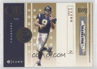 2001 Upper Deck - e-Cards - Scratched #E-DB - Drew Brees