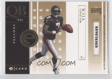 2001 Upper Deck - e-Cards - Scratched #E-MV - Michael Vick