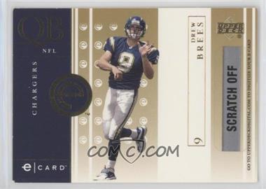 2001 Upper Deck - e-Cards - Unscratched #E-DB - Drew Brees