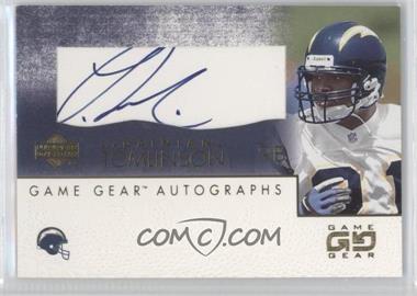 2001 Upper Deck Game Gear - Autographs #LT-GS - LaDainian Tomlinson