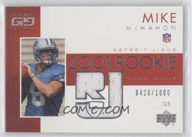 2001 Upper Deck Game Gear - [Base] - Rookie Jerseys #91 - Mike McMahon /1000