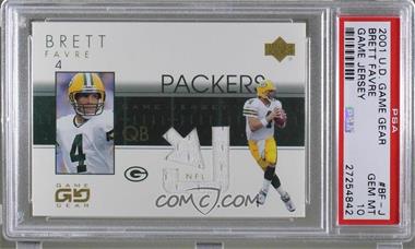 2001 Upper Deck Game Gear - Game Jerseys #BF-J - Brett Favre [PSA 10 GEM MT]