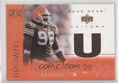 2001 Upper Deck Game Gear - Uniforms #CB-U - Courtney Brown