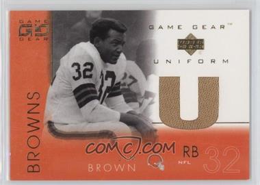 2001 Upper Deck Game Gear - Uniforms #JB-U - Jim Brown