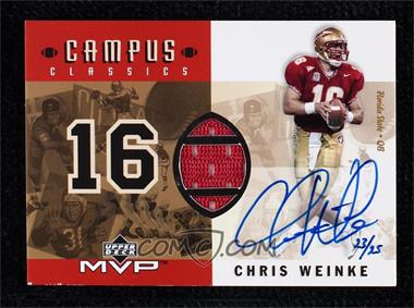 2001 Upper Deck MVP - Campus Classics - Signatures #CCS-CW - Chris Weinke /25 [Noted]