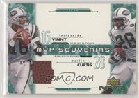 Vinny Testaverde, Curtis Martin [EX to NM]