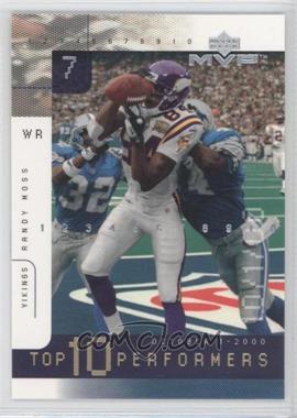 2001 Upper Deck MVP - Top 10 Performers #TOP7 - Randy Moss