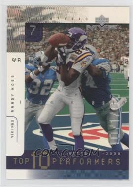 2001 Upper Deck MVP - Top 10 Performers #TOP7 - Randy Moss