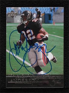 2001 Upper Deck NFL Legends - [Base] #2 - Jamal Anderson [BAS Beckett Auth Sticker]
