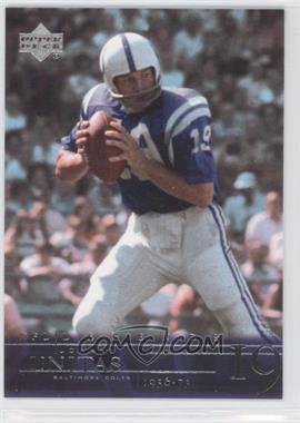 2001 Upper Deck NFL Legends - [Base] #4 - Johnny Unitas