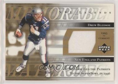 2001 Upper Deck NFL Legends - Memorable Materials #MM-DB - Drew Bledsoe