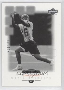 2001 Upper Deck Ovation - [Base] - Black and White Rookies #111 - World Premiere - T.J. Houshmandzadeh /700