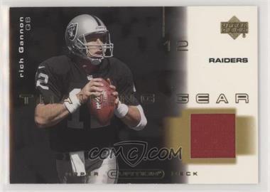 2001 Upper Deck Ovation - Training Gear #T-RG - Rich Gannon [EX to NM]