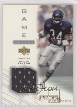 2001 Upper Deck Pros & Prospects - Game Jersey #WP-J - Walter Payton