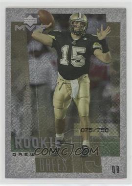 2001 Upper Deck Rookie F/X - [Base] - MVP Rookies #263 - Drew Brees /750