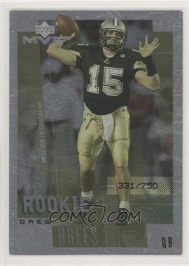 2001 Upper Deck Rookie F/X - [Base] - MVP Rookies #263 - Drew Brees /750