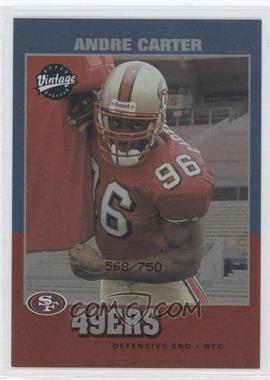 2001 Upper Deck Rookie F/X - [Base] - Vintage Rookies #231 - Andre Carter /750