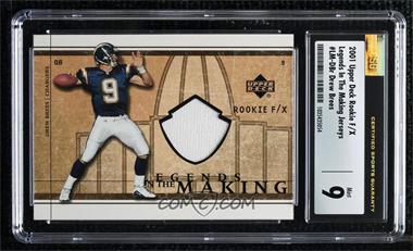 2001 Upper Deck Rookie F/X - Legends in the Making #LM-DBr - Drew Brees [CSG 9 Mint]