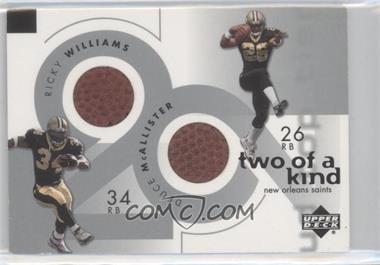 2001 Upper Deck UD Top Tier - Two of a Kind Footballs #2K-NO - Ricky Williams, Deuce McAllister