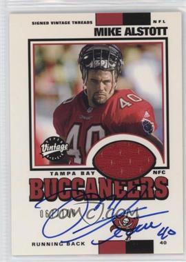 2001 Upper Deck Vintage - Signed Vintage Threads #MASVT - Mike Alstott /100