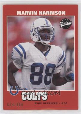 2001 Upper Deck Vintage Preview - [Base] #60 - Marvin Harrison /900 [EX to NM]