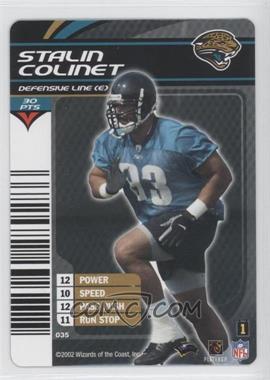 2002-03 NFL Showdown 1st & Goal - [Base] #035 - Stalin Colinet